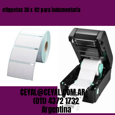 etiquetas 30 x 82 para indumentaria