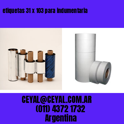 etiquetas 31 x 103 para indumentaria