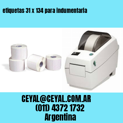 etiquetas 31 x 134 para indumentaria
