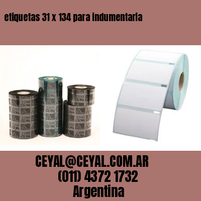 etiquetas 31 x 134 para indumentaria