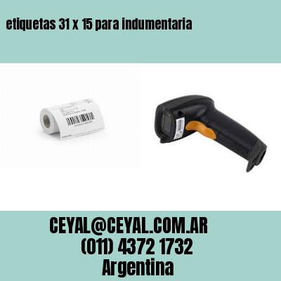 etiquetas 31 x 15 para indumentaria