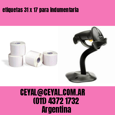 etiquetas 31 x 17 para indumentaria