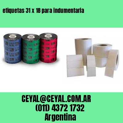 etiquetas 31 x 18 para indumentaria