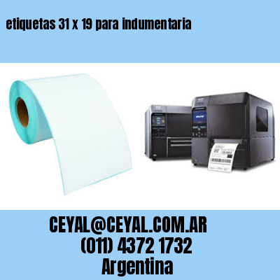 etiquetas 31 x 19 para indumentaria