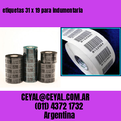etiquetas 31 x 19 para indumentaria