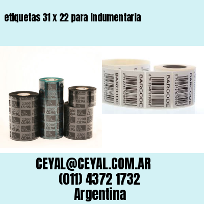 etiquetas 31 x 22 para indumentaria