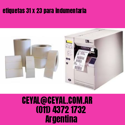 etiquetas 31 x 23 para indumentaria