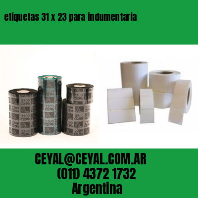 etiquetas 31 x 23 para indumentaria