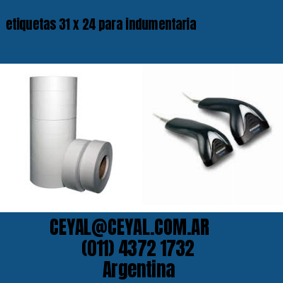 etiquetas 31 x 24 para indumentaria