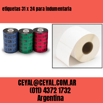 etiquetas 31 x 24 para indumentaria