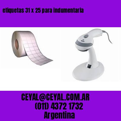 etiquetas 31 x 25 para indumentaria