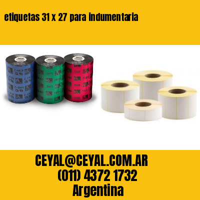 etiquetas 31 x 27 para indumentaria