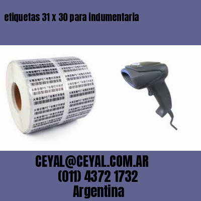 etiquetas 31 x 30 para indumentaria