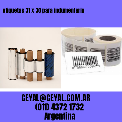 etiquetas 31 x 30 para indumentaria