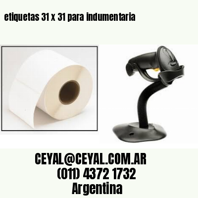 etiquetas 31 x 31 para indumentaria
