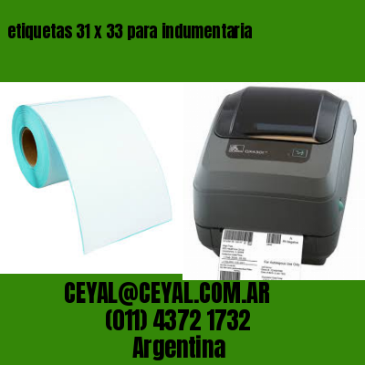 etiquetas 31 x 33 para indumentaria