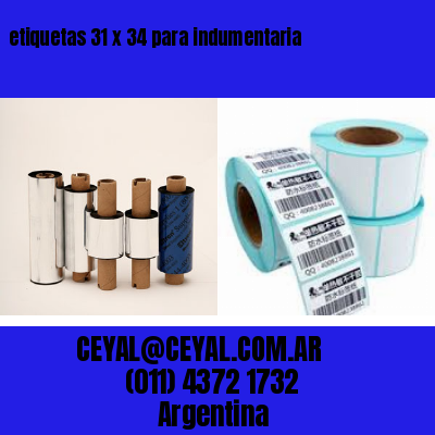 etiquetas 31 x 34 para indumentaria