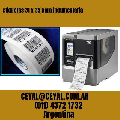 etiquetas 31 x 35 para indumentaria