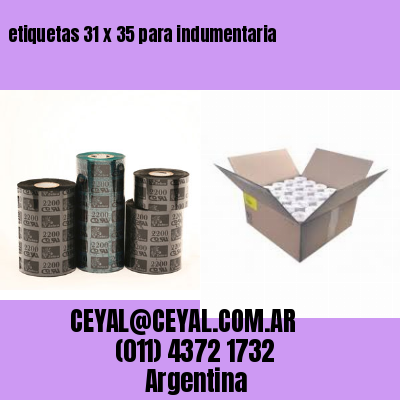 etiquetas 31 x 35 para indumentaria