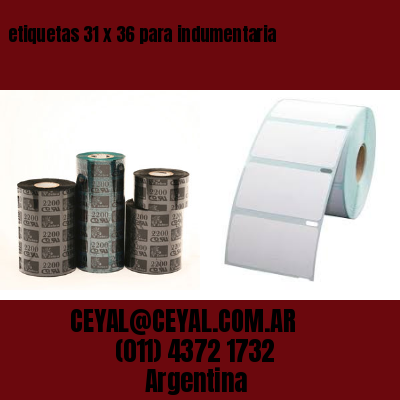 etiquetas 31 x 36 para indumentaria