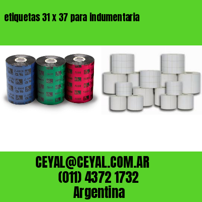 etiquetas 31 x 37 para indumentaria