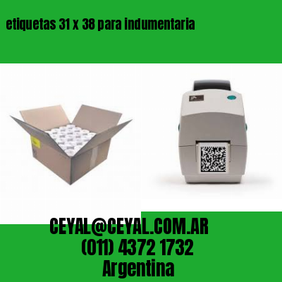 etiquetas 31 x 38 para indumentaria
