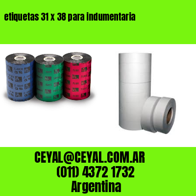 etiquetas 31 x 38 para indumentaria