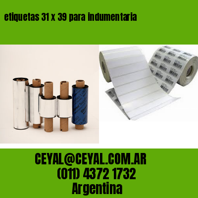 etiquetas 31 x 39 para indumentaria