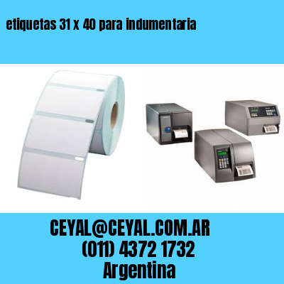 etiquetas 31 x 40 para indumentaria