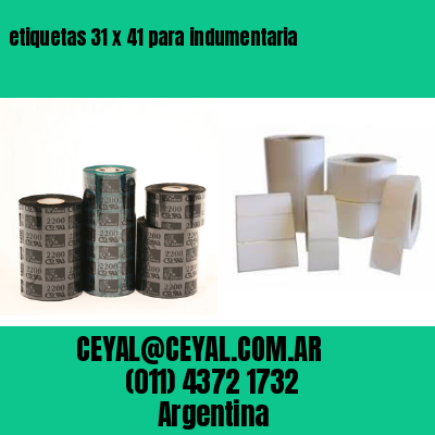 etiquetas 31 x 41 para indumentaria