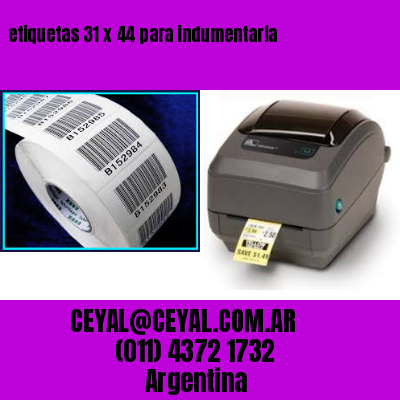 etiquetas 31 x 44 para indumentaria