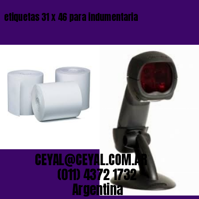 etiquetas 31 x 46 para indumentaria