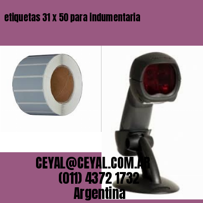 etiquetas 31 x 50 para indumentaria