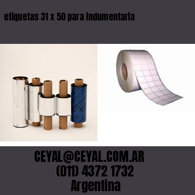 etiquetas 31 x 50 para indumentaria