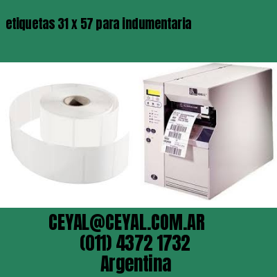 etiquetas 31 x 57 para indumentaria