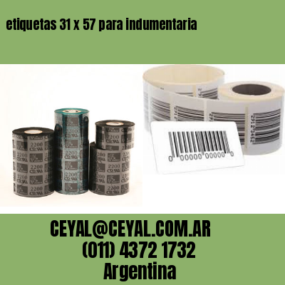 etiquetas 31 x 57 para indumentaria