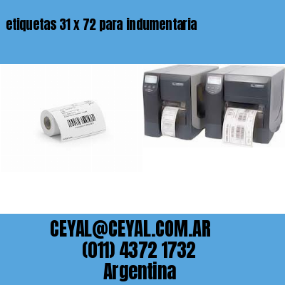 etiquetas 31 x 72 para indumentaria