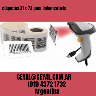 etiquetas 31 x 73 para indumentaria