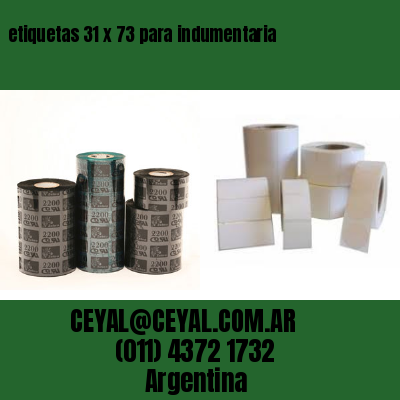 etiquetas 31 x 73 para indumentaria