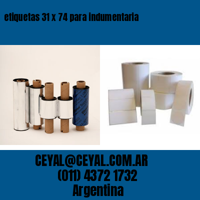 etiquetas 31 x 74 para indumentaria