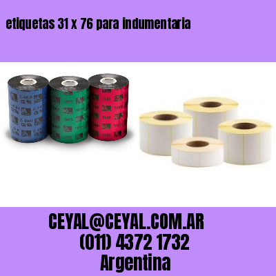 etiquetas 31 x 76 para indumentaria
