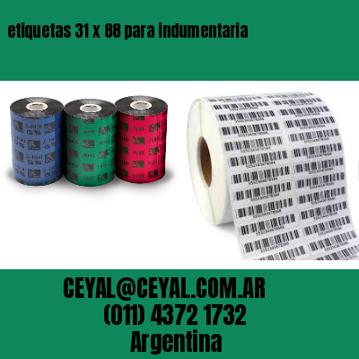 etiquetas 31 x 88 para indumentaria