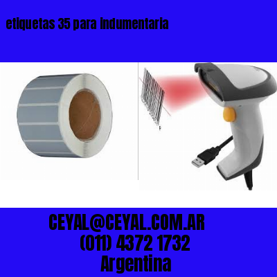 etiquetas 35 para indumentaria