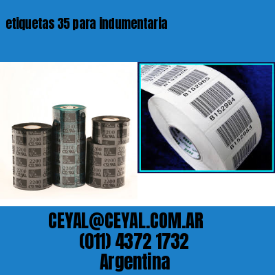 etiquetas 35 para indumentaria