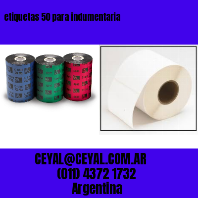 etiquetas 50 para indumentaria