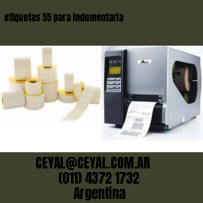 etiquetas 55 para indumentaria