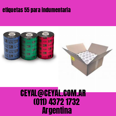 etiquetas 55 para indumentaria