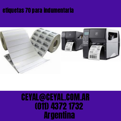 etiquetas 70 para indumentaria