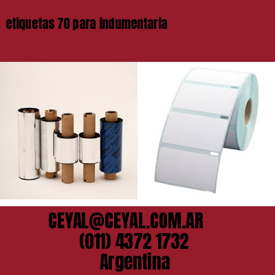etiquetas 70 para indumentaria