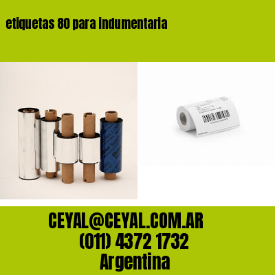 etiquetas 80 para indumentaria